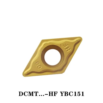 ЗК DCMT DCMT070202-HF DCMT11T302-HF DCMT11T304-HF 100% Оригинални Висококачествени Твердосплавная поставяне на Струг Струг Машина Инструмент 10 бр.