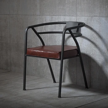 Дизайнерски Трапезни Столове За Всекидневна Стол За Дневна С Метална Облегалка Кът за Ретро Стол по поръчка Silla Comedor Предмети от Бита