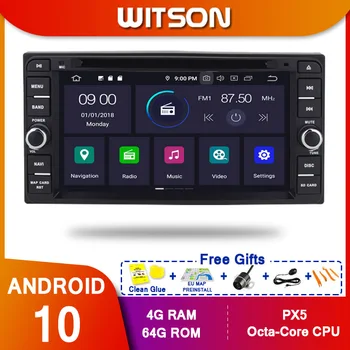WITSON Android 10.0 восьмиядерный (восьмиядерный) Кола DVD Плейър GPS ЗА TOYOTA COROLLA 2000-2006 4G RAM 32G ROM IPS СЕНЗОРЕН ЕКРАН