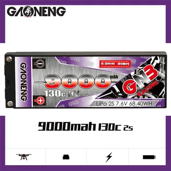 Gaoneng GNB 9000 ма 2 S 7,6 В 130В HV Lipo Батерия от 5 mm Вграден Куршум Твърд Калъф T XT60 Жак за 1:10 RC Модел на Автомобила Резервни Части