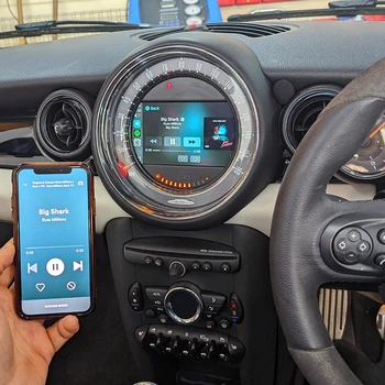 Безжичен интерфейс на Apple CarPlay Retrofit за BMW Mini Cooper Coupe на OEM запазва пълна оригиналната условие информация