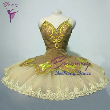 Златното Лебедово Езеро, Професионално Балетное рокля-пакетче, Балет С Костюм на Спящата Красавица За Момичета, дамски Балетна пола-пакетче