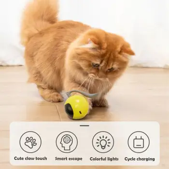 Автоматична Играчка USB Интерактивен Електрически Подскачащи Топката Играчки Гъвкави Подскачащи Топката Играчки За Домашни Животни, Коте, Куче Децата D1v2
