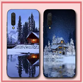 Сладък Зимен Сняг Калъф за телефон Xiaomi mi 5 6 8 9 10 lite pro SE Mix 2s 3 F1 Max2 3