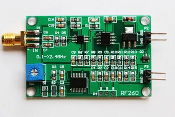 Модул захранване RF Радиочестотни детектор висока честота на Детектор за Измерване на мощността на 0,1 ~ 2,4 Ghz