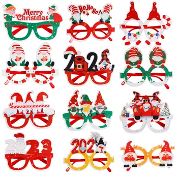 Коледни Блестящи Вечерни Рамки за Очила за Коледни Партита Празнични Сувенири
