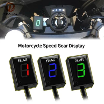 Индикатор за Превключване на предавките Мотоциклет LED Дигитален Дисплей 1-6 Сензор Лост за Превключване на Скоростите за Kawasaki Ninja 250R 400R VN900 Z750R ZRX1200 Z750