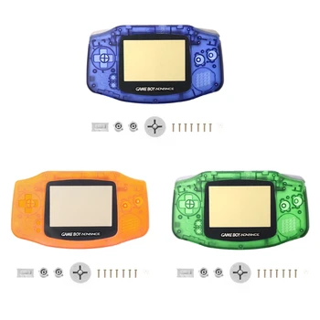 OOTDTY Прозрачен Пълен Комплект, Калъф Рамка, Комплект Резервни Части За Nintendo GameBoy Advance GBA