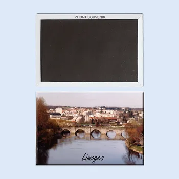 Франция Лиможский мост и вода 22508Souvenirs световна турист; подарък на магнит за хладилник за приятелите на Декорация