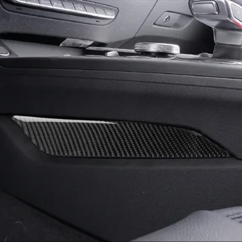 Авто Интериор От карбон Централна контролен Панел Смяна на предавката Стабилна Страничен Капак Стикер Накладки за Audi A4 B9 2016-2021 Аксесоари
