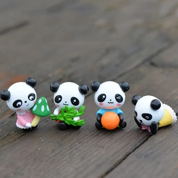 Сладка мини панда модел фигурки на животни куклена Къща Играчки thumbnails/терариум микро страхотна градина кукла направи си САМ бижута и аксесоари
