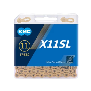 KMC X9SL/X10SL/X11SL цвят: златист, Сребрист Верига 116 звена 9/10/11 скорост за Shimano SRAM Campagnolo МТБ Пътен мотор верига професия ниво