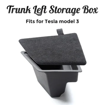 Кола Отзад на Багажника от Лявата Страна на Кутия За Съхранение за Носене Пространство се Запълва с Капак За 2021 Tesla Модел 3 Model3 Декорации и Аксесоари За Подреждане