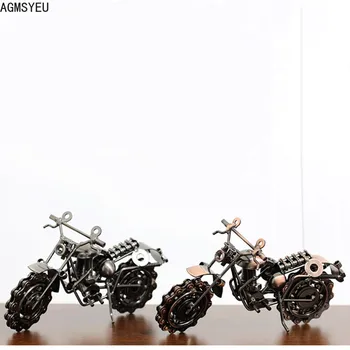 ретро-ръчно изработени метални изделия модел на мотоциклет украса творчески туристически атракции сувенири вътрешна хол декорация на дома