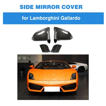 Суха Карбоновая Капачка Огледало за Lamborghini Gallardo LP550 LP560 LP570 2008-2014 Взаимозаменяеми Стил 1 чифт на Капак Огледала за обратно виждане