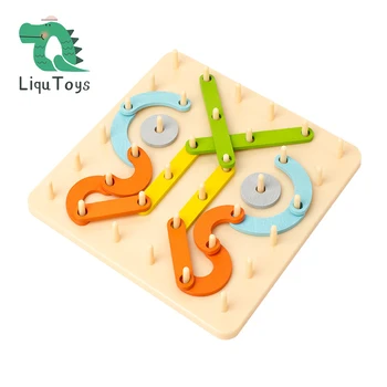 LIQUID Комплект За Проектиране на Дървени Букви и Цифри и Забавни Играчки За Предучилищна възраст, Разпознаване на Форми и Цветове, Сортировач На Борда