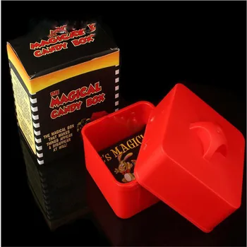 Магическа кутия шоколадови бонбони (Червена) Фокуси Етап Трикове Обекти, появяващи се от празни кутии Комедиен магически подпори Аксесоари