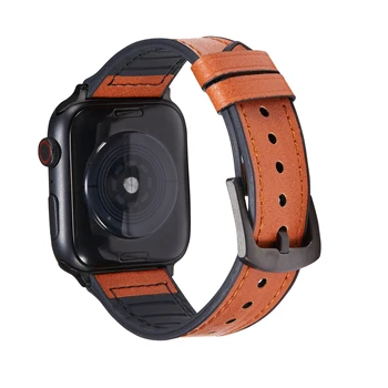 Високо качество за Apple Watch Силикон Каишка от микрофибър 38 мм 40 мм 42 мм 44 мм за Iwatch 1 2 3 4 5 6