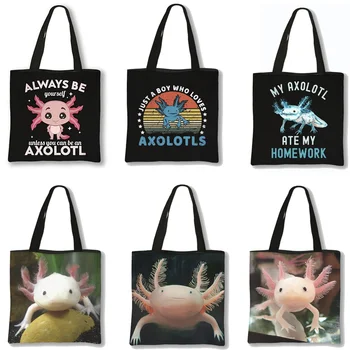 Скъпа чанта-тоут Axolotl, Студентски Чанта За Книги, Дамски Голямата Голям Чанта За пазаруване, чанта за игри, Чанта за Геймъри, Чанта За Съхранение За Момичета, Чанта