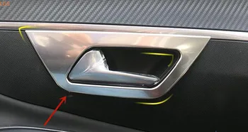 За Peugeot 4008 2017-2019 неръждаема стомана/ABS Хромирана Вътрешна врата копчето Декоративна рамка Защита от надраскване Автомобилен стайлинг