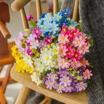 Мини Букет Babysbreath Цветя, сухи цветя, Декоративни Натурални Растения Запазват Цветя за Сватбена Декорация на Дома