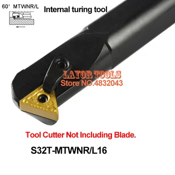 S32T-MTWNR16, вътрешен струг инструмент на 60 градуса, расточная планк за струг, Стругове инструмент с ЦПУ, Инструментален струг S32T-MTWNR16