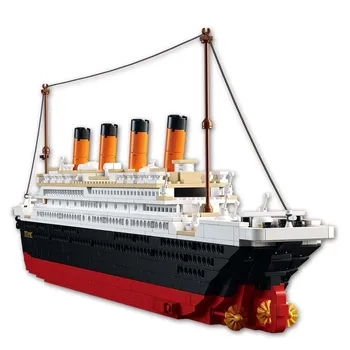 Титаник RMS Круизна Лодка Кораб Сити Модел на Строителни Комплекти 3D Блокове Забавни Фигурки Сам Хоби Играчки За Деца Тухли