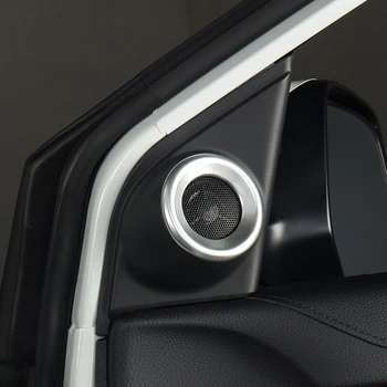 За Honda CRV CR-V 2017 2018 ABS Мат на Интериора на Входната Врата Стълб Стерео Високоговорител Пръстен Капак Апликации, Аксесоари За Полагане на Автомобил 2 бр