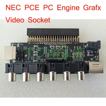 Новият NEC PCE PC Engine Видео AV Конектор RGBS Интерфейсен Конектор Grafx TV AC RGBS Conveter за Ретро Аркада Игрален Автомат
