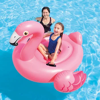 Опазване на околната среда PVC Децата на Възрастни Определяне на Плаващ Легла Вода Надуваема Играчка Плаващ един ред Малък Фламинго Фламинго