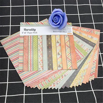 24scrapbook хартия оригами книга за изкуството на rurality фон карта хартия решения САМ албум за изрязване на хартиени изделия албум за изрезки от хартия пакет
