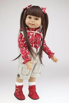 твърд силикон reborn бебе кукла направи си САМ Аксесоари 45 cm играчки за момичета кукла 18 