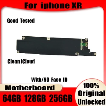 100% Оригинална разблокированная дънна платка за iPhone XR с/Без идентификатор на лицето, Безплатен разблокированная дънна платка iCloud за iPhone XR 64 GB ОТ 128 GB ДО 256 GB